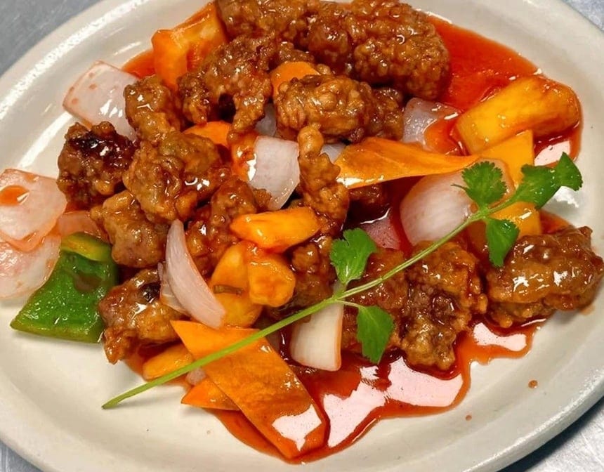 114. Sweet and Sour Pork Spare Ribs.
