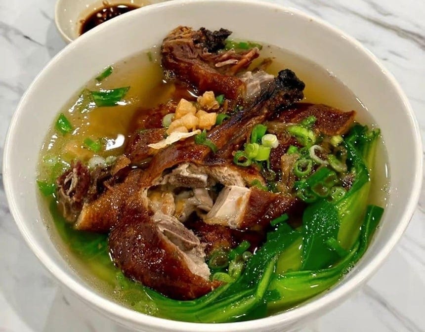 56. Roasted Duck Noodle Soup (1/4 Duck).