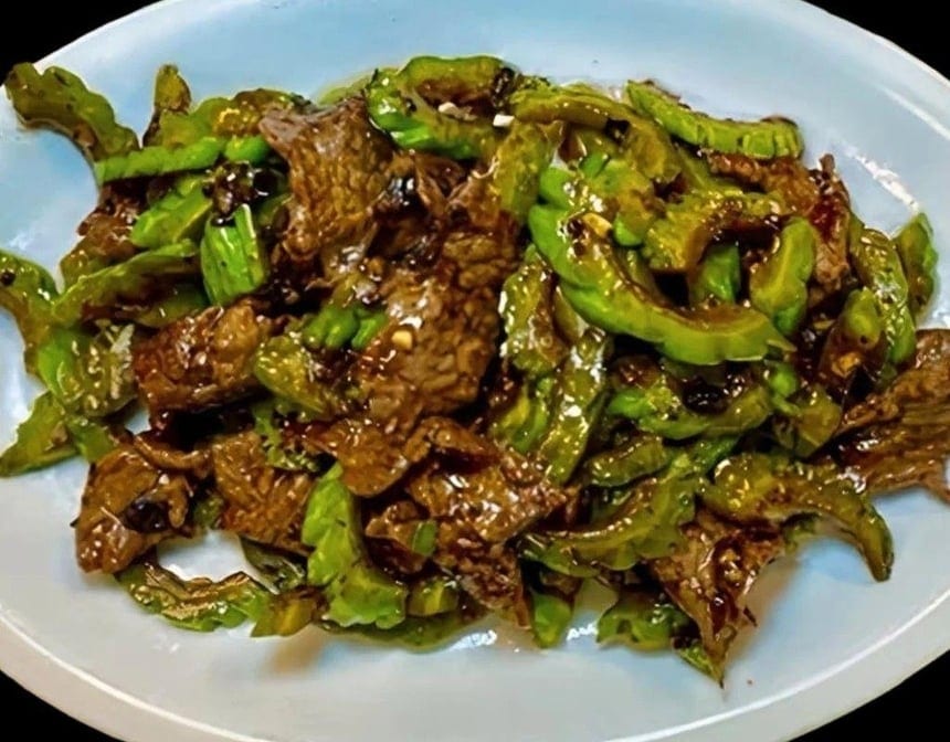 103. Beef with Bitter Melon.