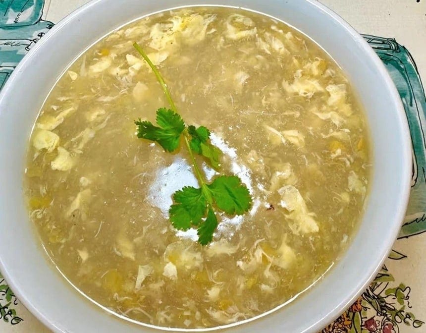 24. Crab Meat Soup with Corn.
