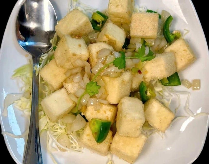 141. Crispy Tofu with Salt & Pepper.